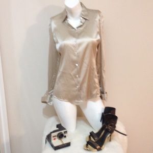 (Ann Taylor) 91% silk blouse.