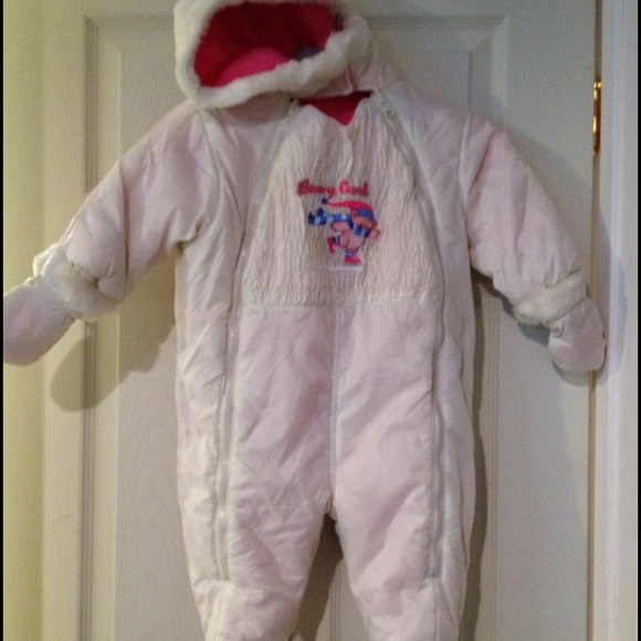 Jackets & Coats - Outbrook kids reversible pink white snowsuit 18m Jackets & Coats - Outbrook kids reversible pink white snowsuit 18m
