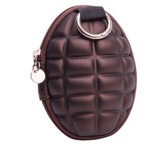  BROWN GRENADE KEY RING WALLET BROWN GRENADE KEY RING WALLET