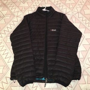 Rab women's microlight packable down puffer jacket