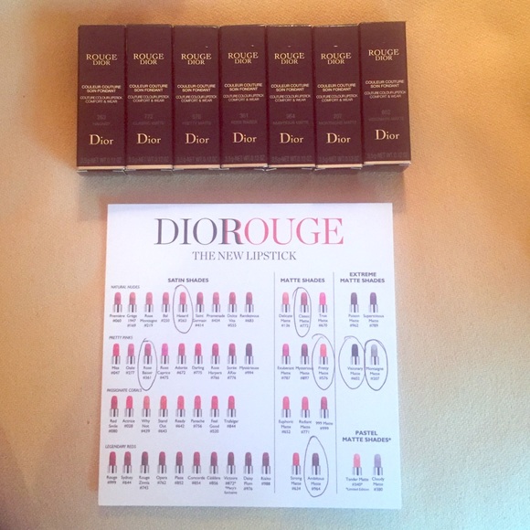 7 brand new Dior lipsticks