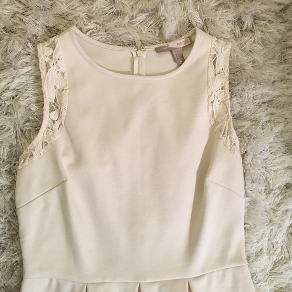 NWOT cream dress with lace detail! - Picture 2 of 5