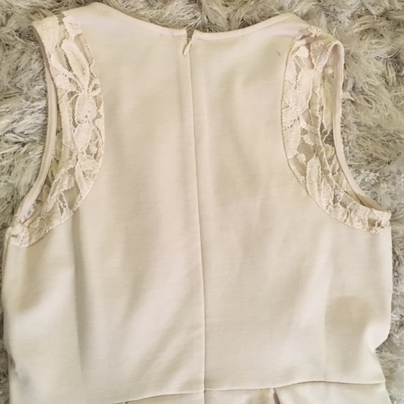 NWOT cream dress with lace detail! - Picture 4 of 5