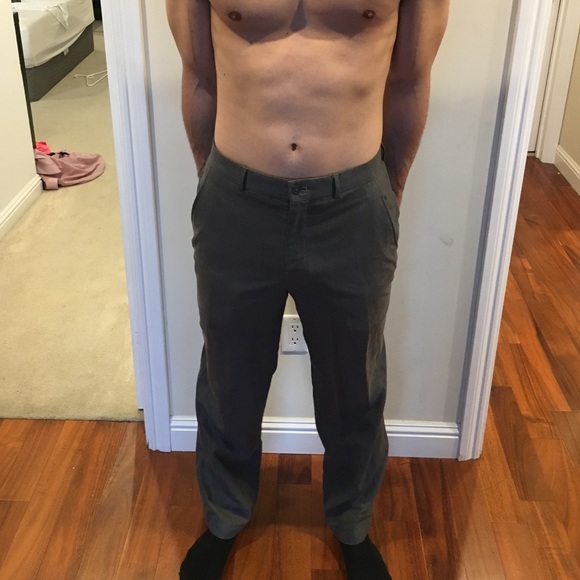 Gray slacks