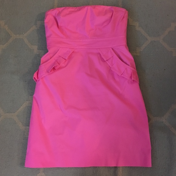 Hot pink J. Crew party dress!