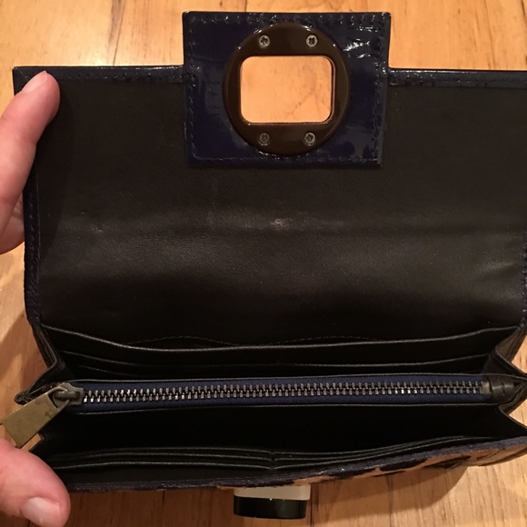 Boden Calf Hair & Patent Leather Wallet - Picture 3 of 4