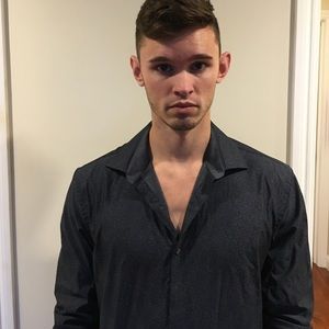 Navy Blue Leopard cheetah style mini print