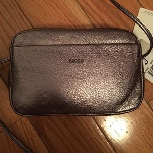 Baggu mini crossbody bag in metallic