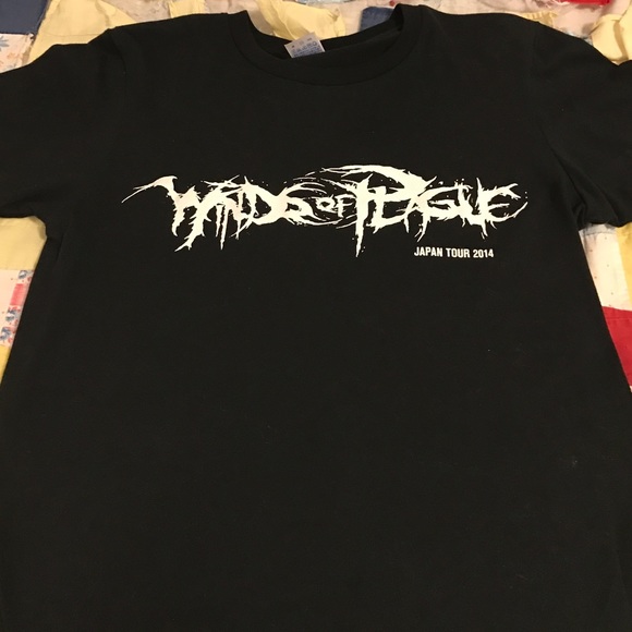 Winds of Plague 2014 Japan Tour band medium NWOT
