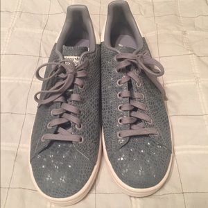 Gray Adidas shoes