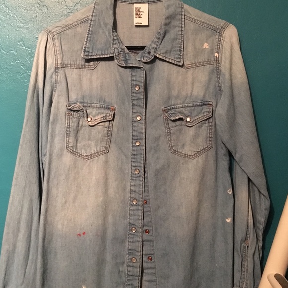 HM Paint Splatter Western Shirt