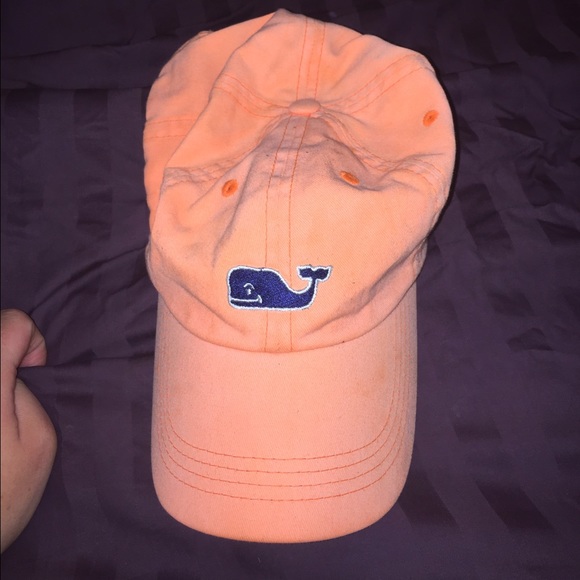 Vineyard Vines Neon Orange Baseball Cap