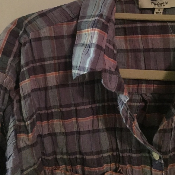 Madewell Button Down Cotton Mix Shirt - Picture 2 of 4