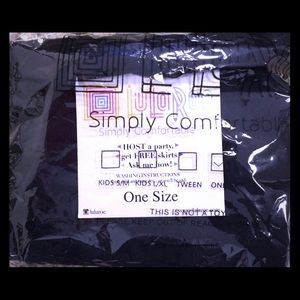 Lularoe Black OS leggings New without tags