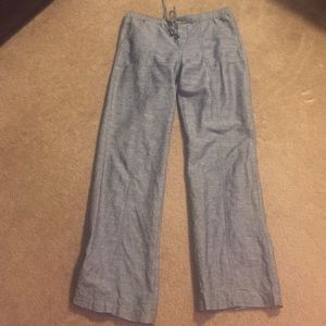 Grey and white lounge pants