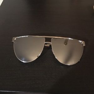Metal Flat Top Aviator Sunglasses