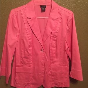 Pink suit jacket