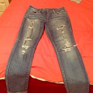 Super Super Stretch Destroyed Skinny Jeans
