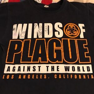 Winds of Plague autographed tour shirt medium