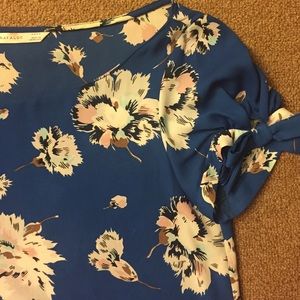 Blue floral top - Zara