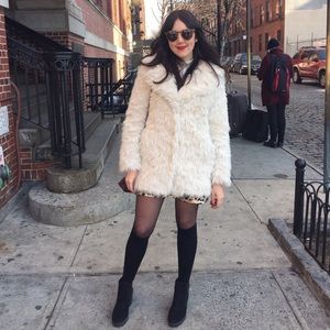 Topshop Faux Fur Jacket