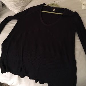 Free people waffle sweater