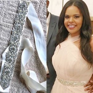 Rhinestone bridal belt