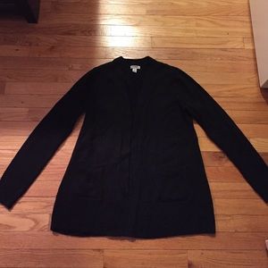 Black cardigan with oversized pockets