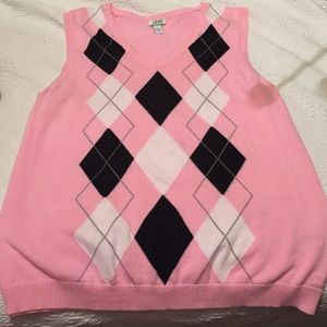 Woman's Argyle IZOD Vest