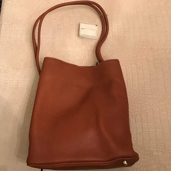 Monforte cognac leather pocketbook