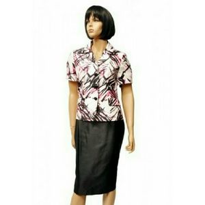 Le suit 2pc Pink Multi suit