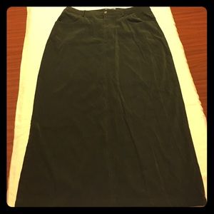 Talbots Hunter green long skirt
