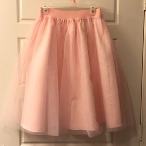 Blush pink tule skirt size M