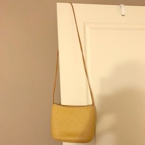 Small cross-body Straw purse