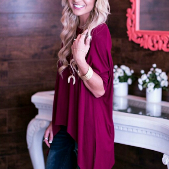SOLD OUT Chic flow top // Wine color