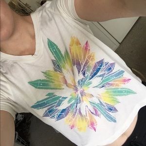 UO Truly Madly Deeply Cropped Graphic Tee