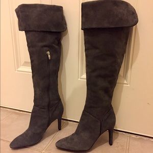Enzo Angiolini Grey Suede Boots