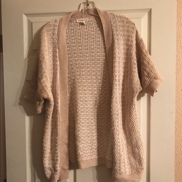 Knitted open front cardigan