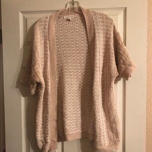 Knitted open front cardigan