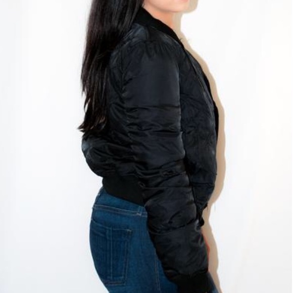 Black Bomber Jacket SALE ‼️ - Picture 2 of 2