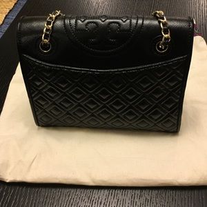Tory Burch Fleming Medium Quilted Saffiano Bag
