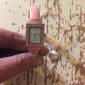 Avon Crystal Watch & Bracelet