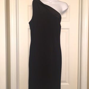 ABS Little Black Dress size L (12) One Shoulder