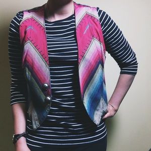 Chevron Vintage Vest.