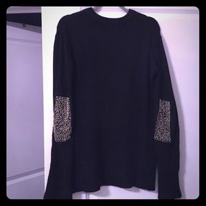 Zara knit sweater, with beaded elbow detail.