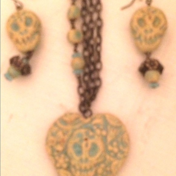 Dia de los Muertos necklace & earrings
