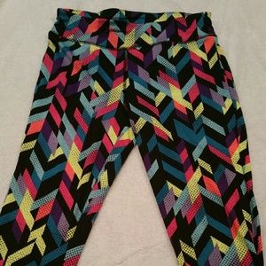 NWOT Multi-color workout pants, Medium