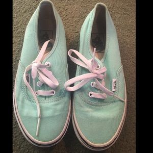Mint green vans