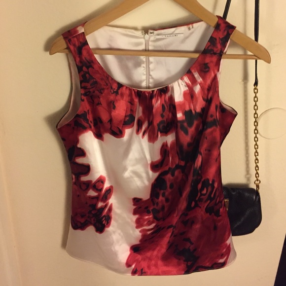 Silk sleeveless blouse by Tahari