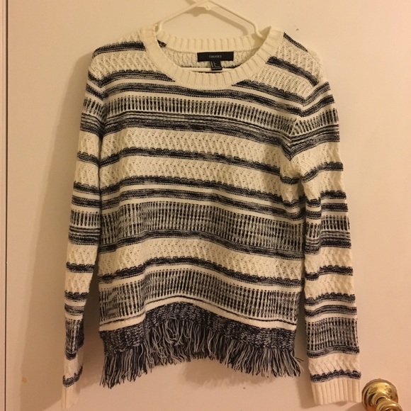 Boho fringe sweater